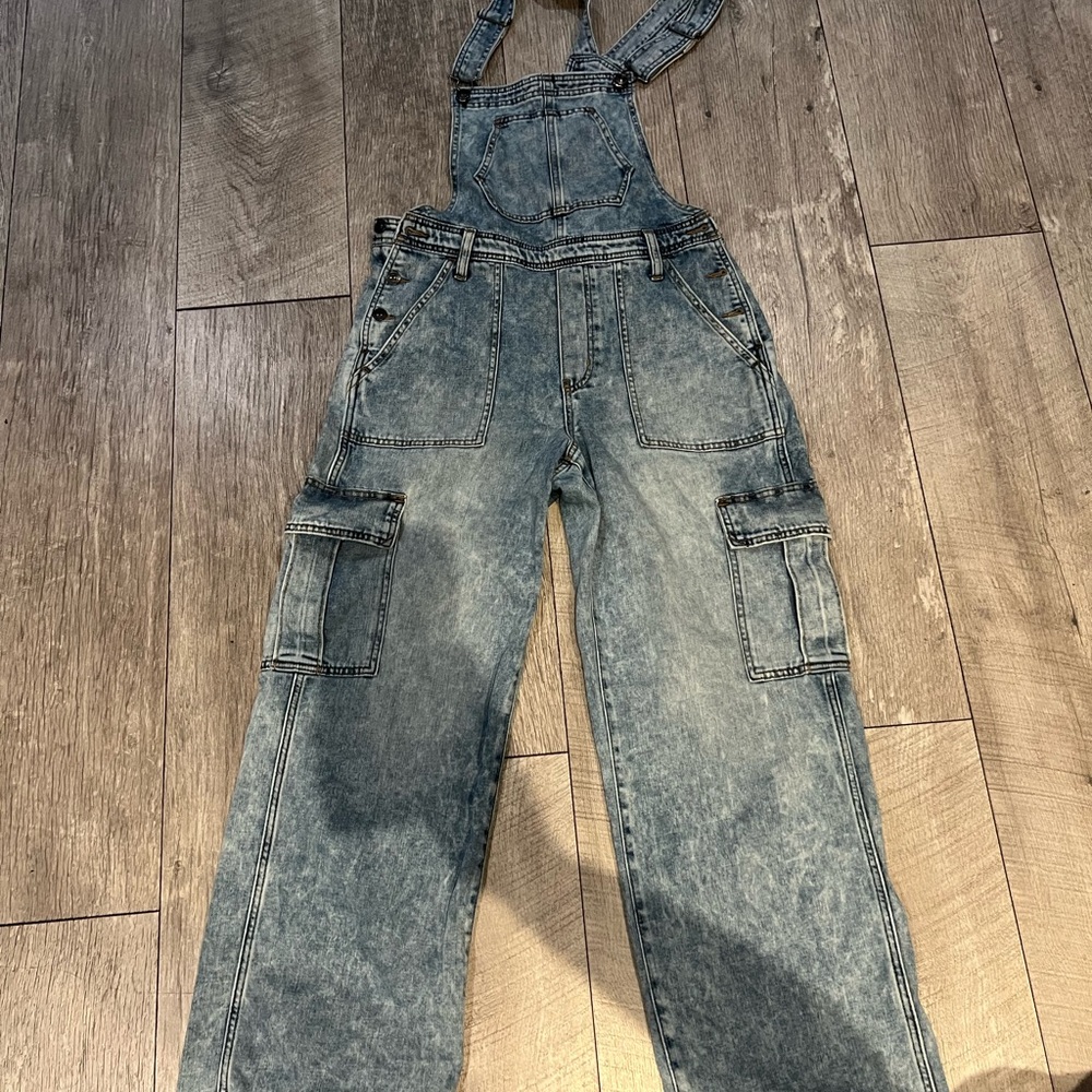 Aerie Blue Denim Jumpsuit
